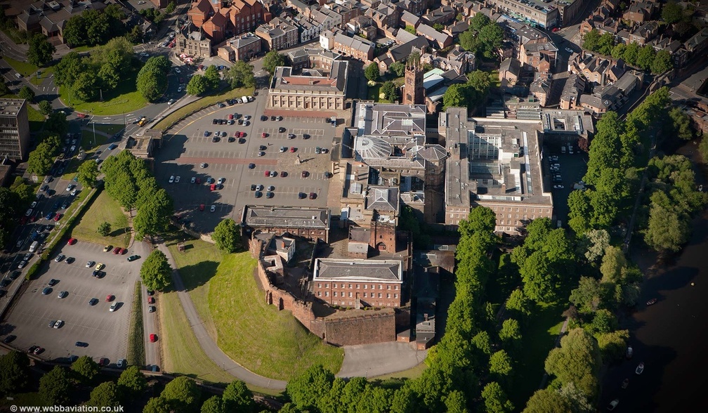 Chester Castle from the air
