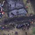 "Tough Mudder " mud race  aerial photograph