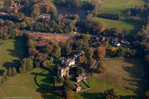 Nether Alderley  from the air