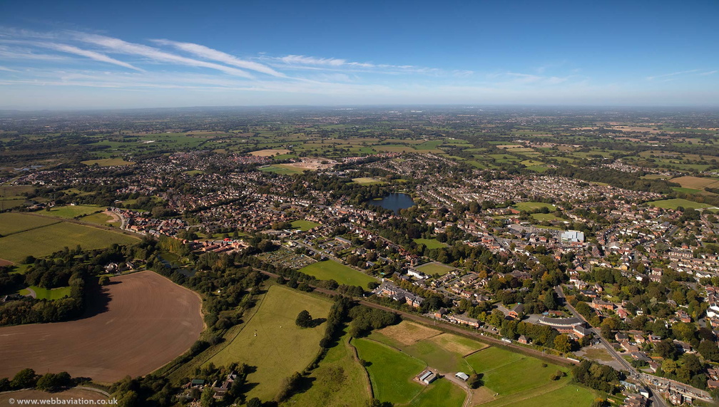 Alsager Cheshire from the air 