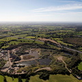 White Moss Quarry Alsager Cheshire from the air 