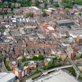 Altrincham  town centre from the air