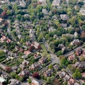  leafy suburbs of   Altrincham   from the air