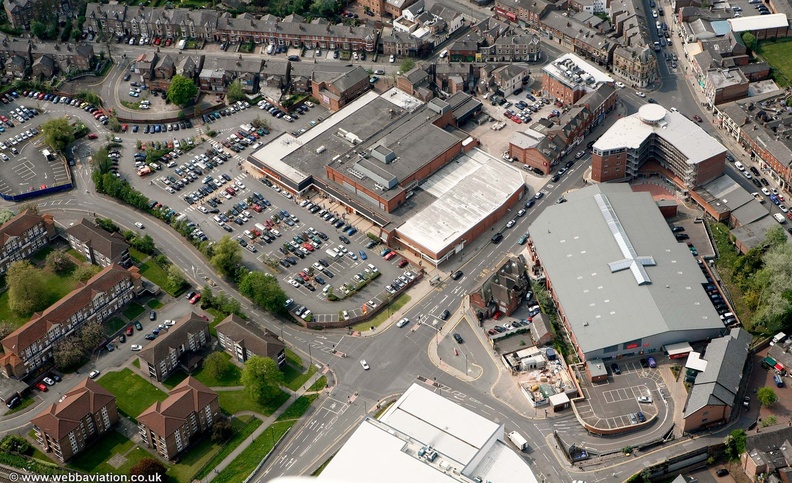 Bowdon railway station site, Altrincham  from the air