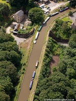 Bollington Aqueduct Cheshire  from the air