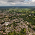 Bollington Cheshire  from the air