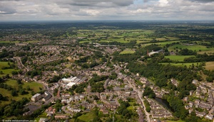 Bollington Cheshire  from the air