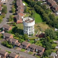 Congleton water tower  from the air