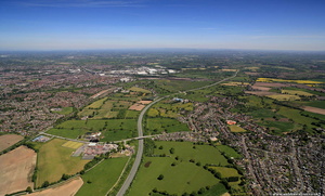  the A500 Crewe / Nantwich bypass  from the air