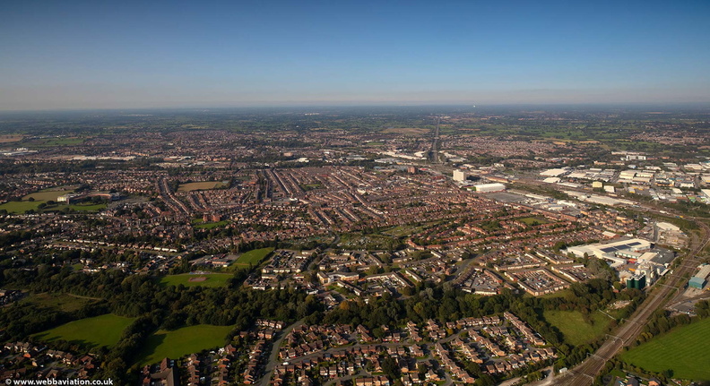 Crewe, Cheshire from the air