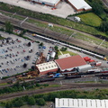 Crewe Heritage Centre railway museum  from the air