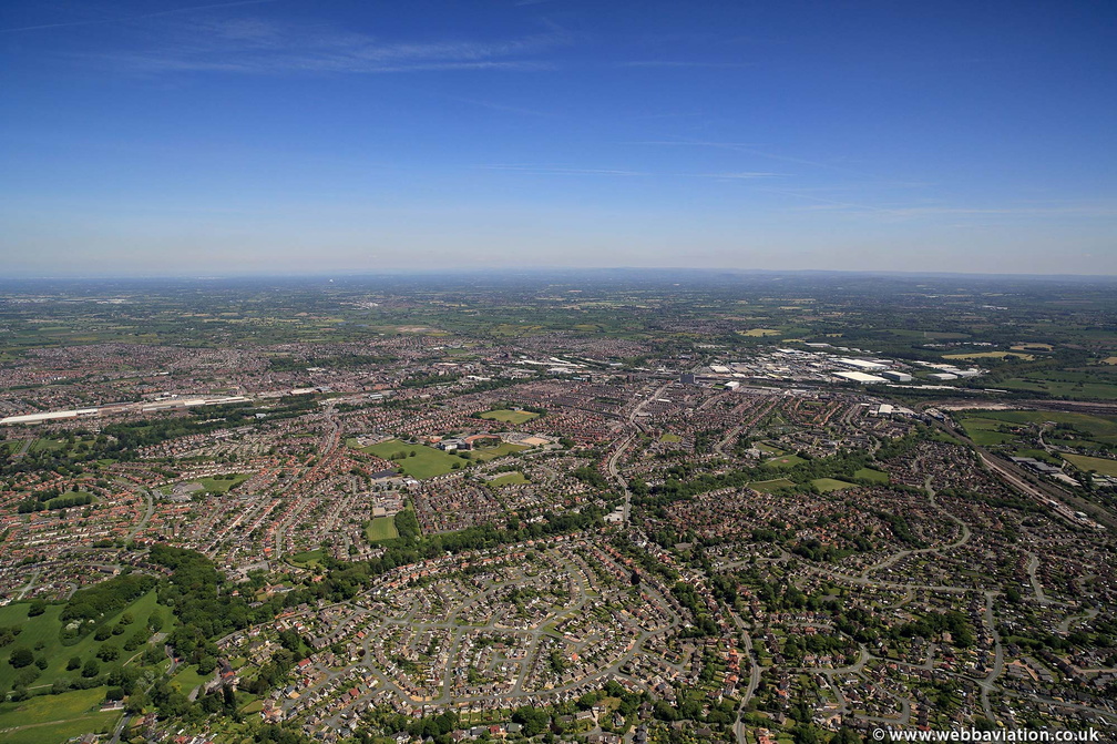 Crewe  from the air