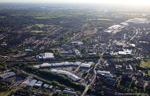 Grand Junction Retail Park Crewe from the air