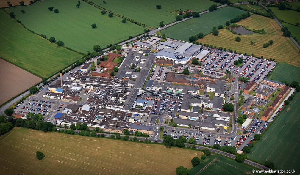Leighton Hospital Crewe    aerial photograph