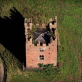 Doddington Castle Cheshire, also known as Delves Hall from the air