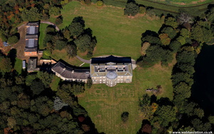 Doddington Hall Cheshire  from the air