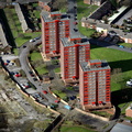 Joseph Groome Towers, Ellesmere Port aerial photograph