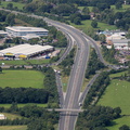 A555 Handforth  from the air