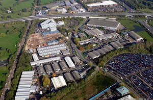 Stanley Green Trading Estate from the air