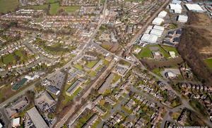 Handforth railway station  from the air