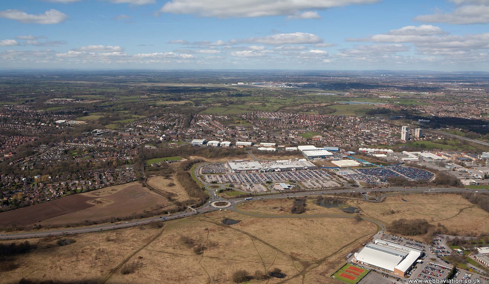 Handforth Parkfrom the air