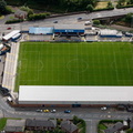 Moss Rose  football stadium  home of Macclesfield Town  from the air