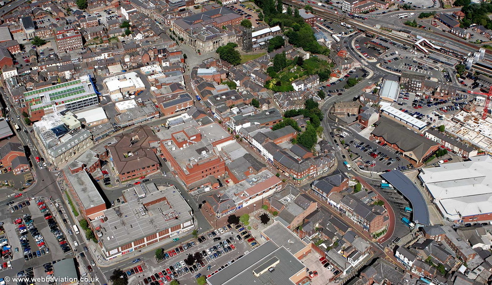 Macclesfield aerial photograph
