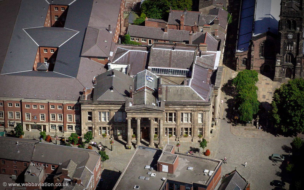 Macclesfield Town Hall aerial photograph