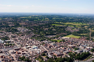 Macclesfield Cheshire UK  from the air