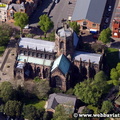 St Mary's Church Nantwich Cheshire aerial photograph