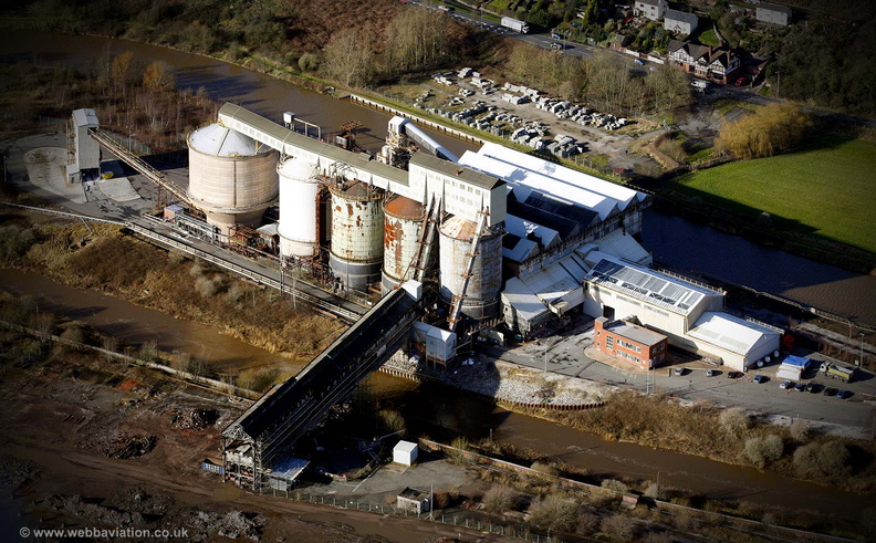 Wallerscote Chemical Works Wallerscote Island Northwich aerial photograph