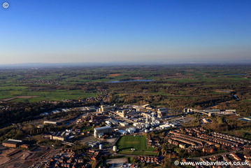 Tata Chemicals Europe plant in  Northwhich Cheshire aerial photograph