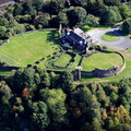 Halton Castle Runcorn  aerial photograph