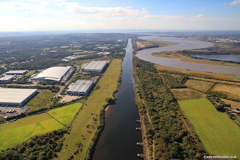  Manchester Ship Canal  Runcorn Cheshire aerial photograph
