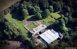 Norton Priory Runcorn aerial photograph