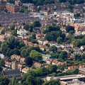  the leafy suburbs of Sale Cheshire from the air