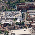 car park  in  Sale Cheshire   from the air