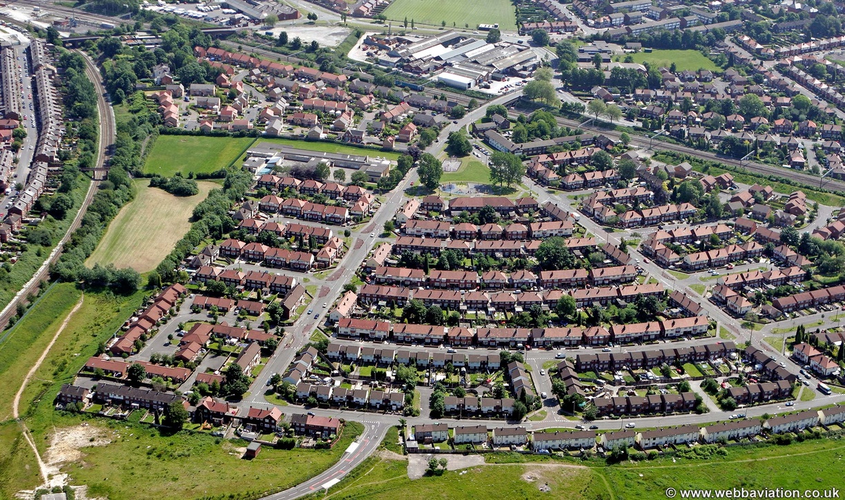 Adswood Stockport   from the air