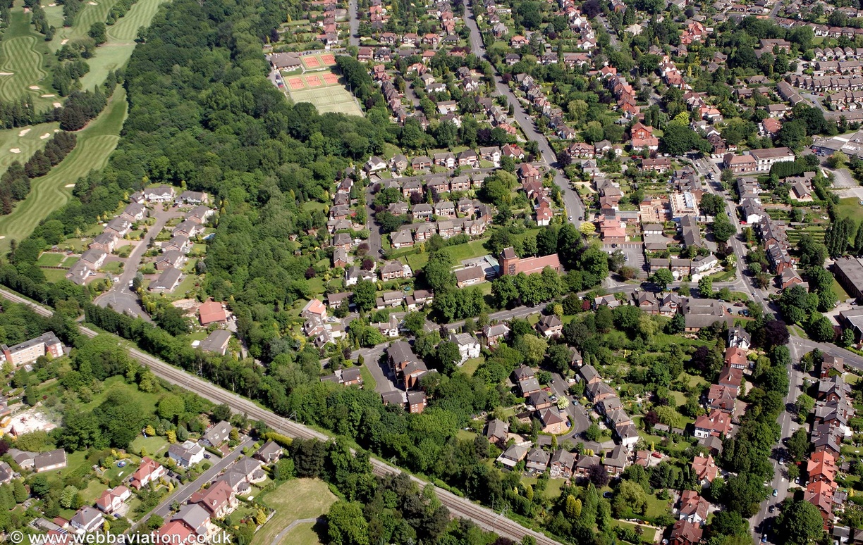 Bramhall from the air