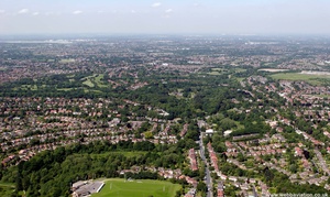 Bramhall from the air