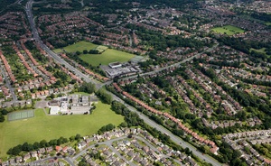 Broadway Cheadle   from the air