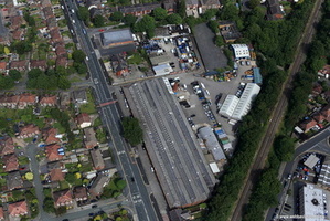 Cheadle Heath  Stockport Cheshire aerial photograph