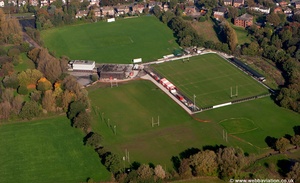 Manchester Rugby Club Cheadle Hulme Stockport  SK8  from the air