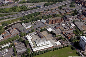 Chesergate and Wood Street Stockport SK3 from the air