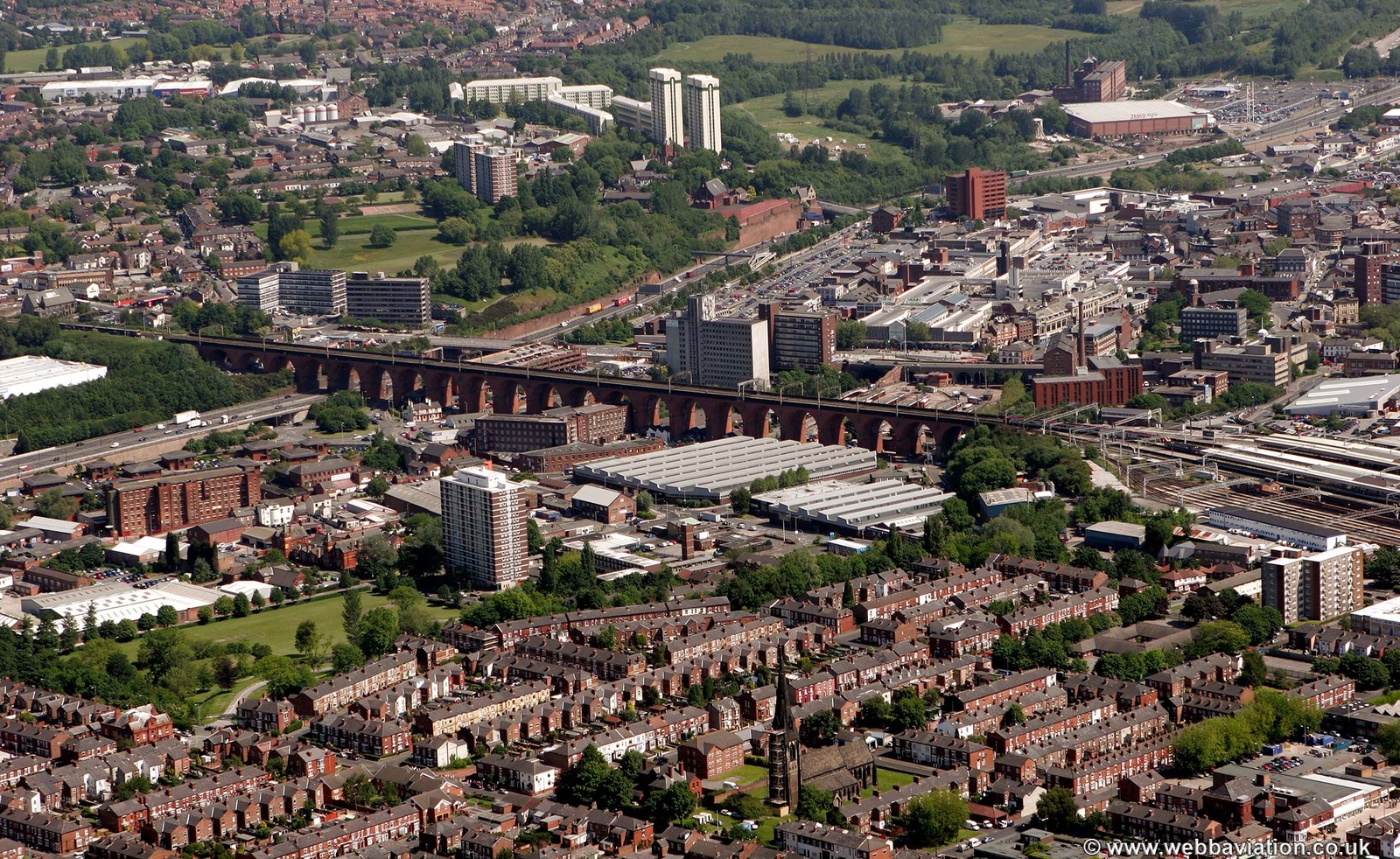  Edgeley Stockport SK3  from the air
