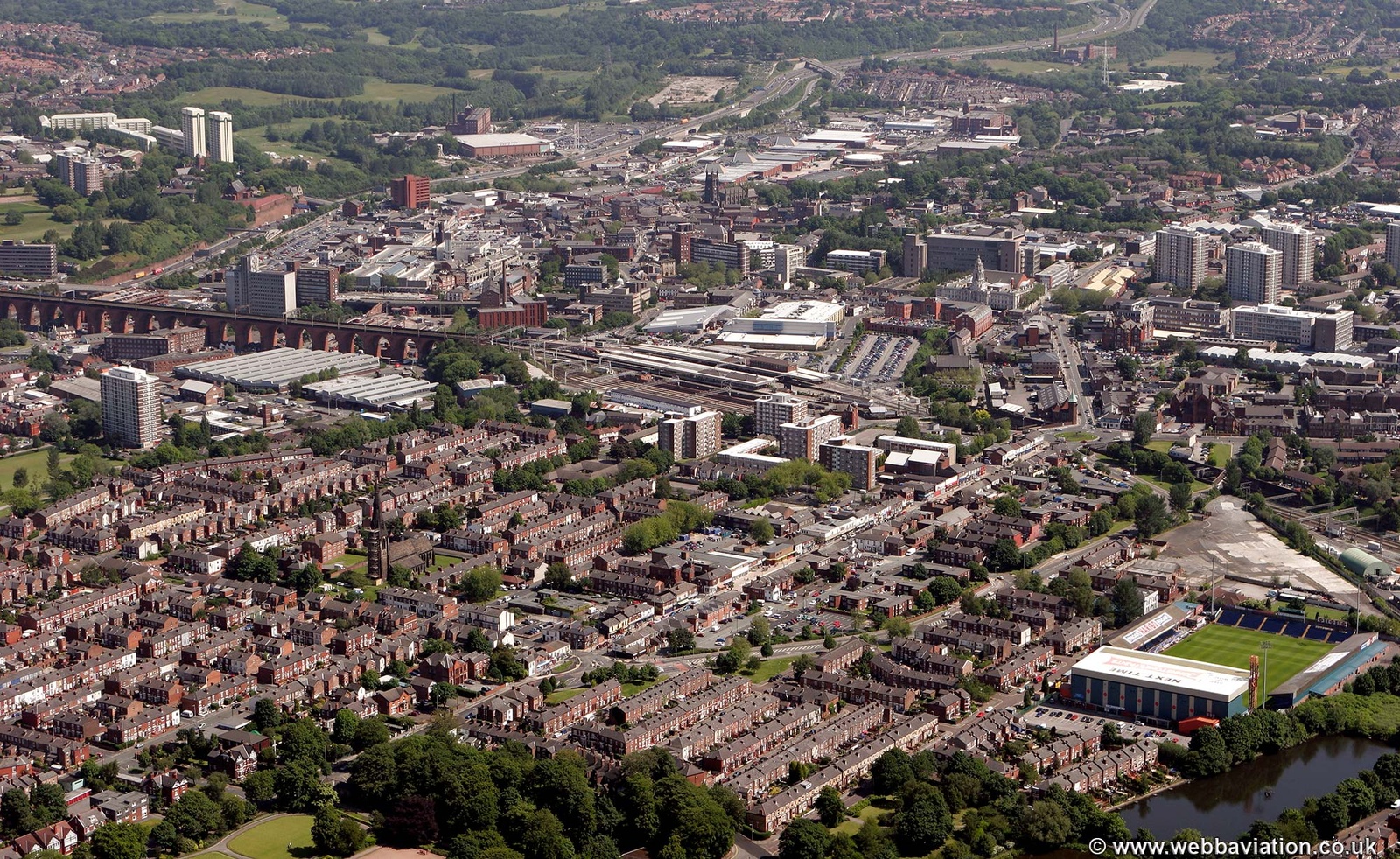  Edgeley Stockport SK3  from the air