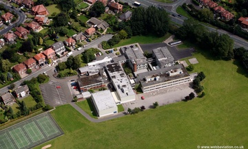 The Kingsway School - High school Foxland Rd Gatley Cheadle SK8 4QX from the air