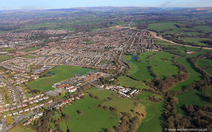 Hazel Grove Stockport aerial photograph