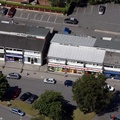 Arundel Ave shops Hazel Grove Stockport SK7 5L from the air