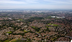 Heaton Norris Stockport SK4  from the air